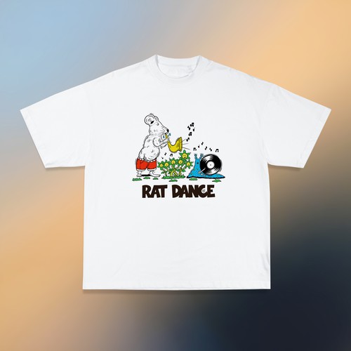 Rat Dance cartoon illustration