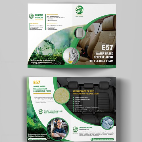 Design a brochure for an environmentally friendly chemical product