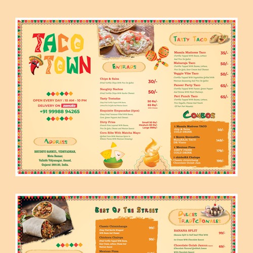 Restaurant Menu Design