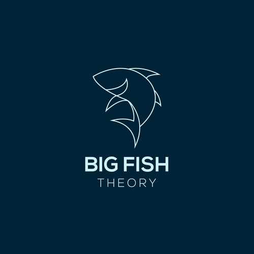 Minimalist Abstract Fishing Logo Design