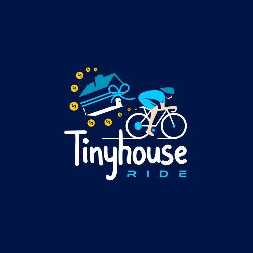 Tinyhouse fundraiser logo to entice cyclists to participate