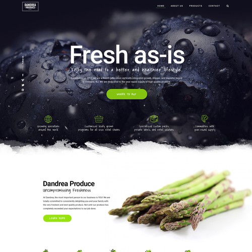 Eye catching design for farm producer