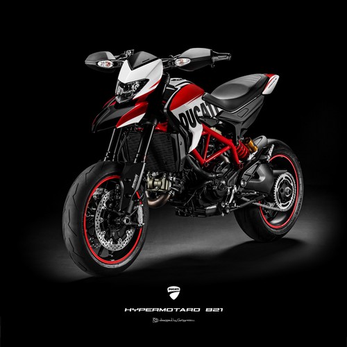 Ducati Hypermotard 821 Paint Design Project