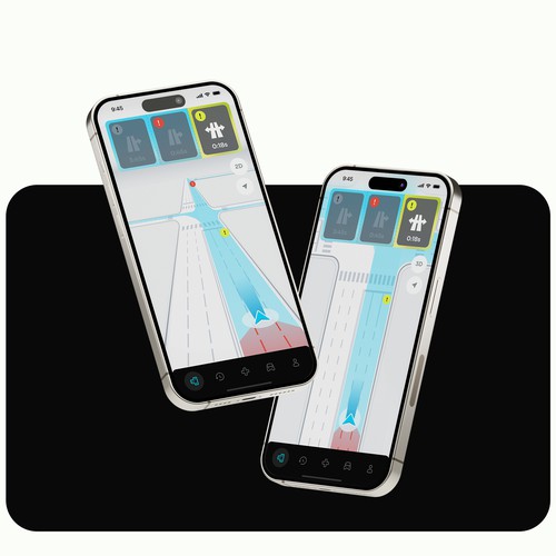 Design main layout and feel of an exciting new vehicle safety app