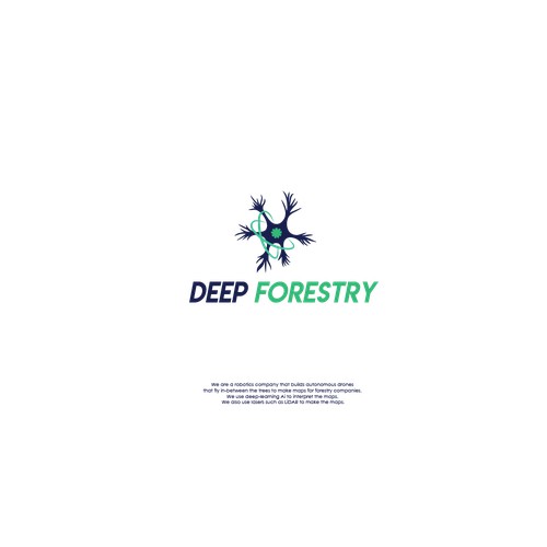 Modern logo for deep forestry