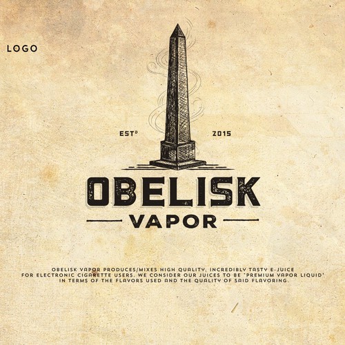 Logo Design for Obelisk Vapor