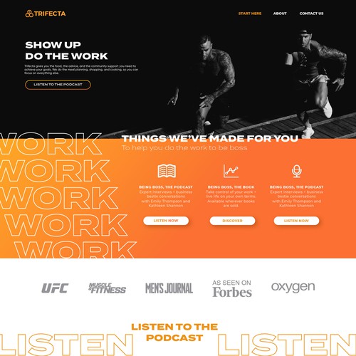 Fitness Podcast Homepage