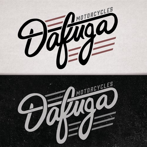 Create a vintage logo for out of time cafe racer motorcycles