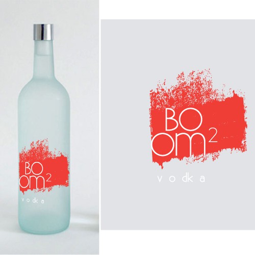 BOOM VODKA bottle design