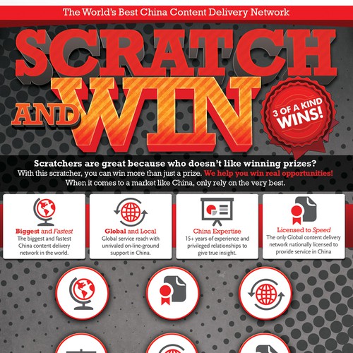 Design a fun promotional lottery scratcher!