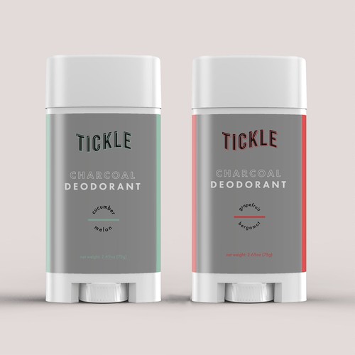 Gender Neutral Minimalistic Deodorant Label 