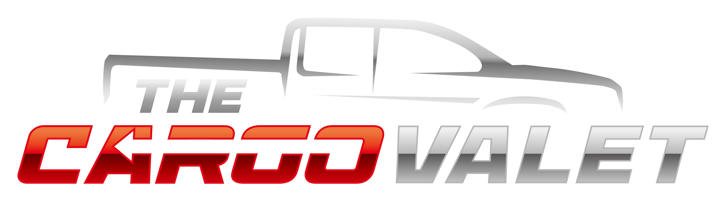 Strong and powerful logo for a device that secures/unloads cargo in flatbed of pick-up truck.