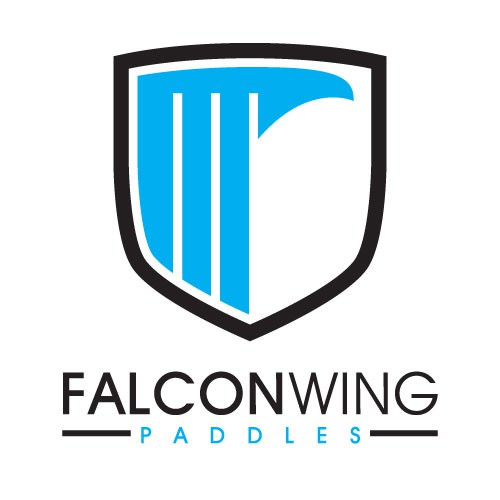 Create a bold falcon inspired paddle design for Falcon Wing Paddles