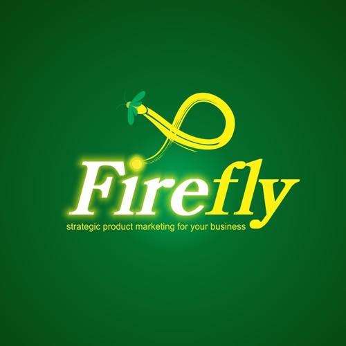 Create a "firefly" logo for a marketing business in Silicon Valley.