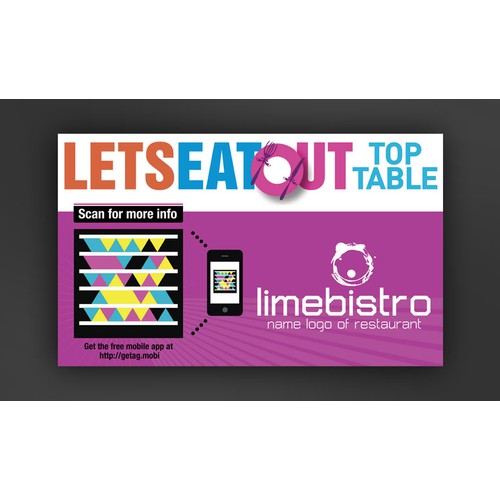 Restaurant Decals with 2D Barcodes