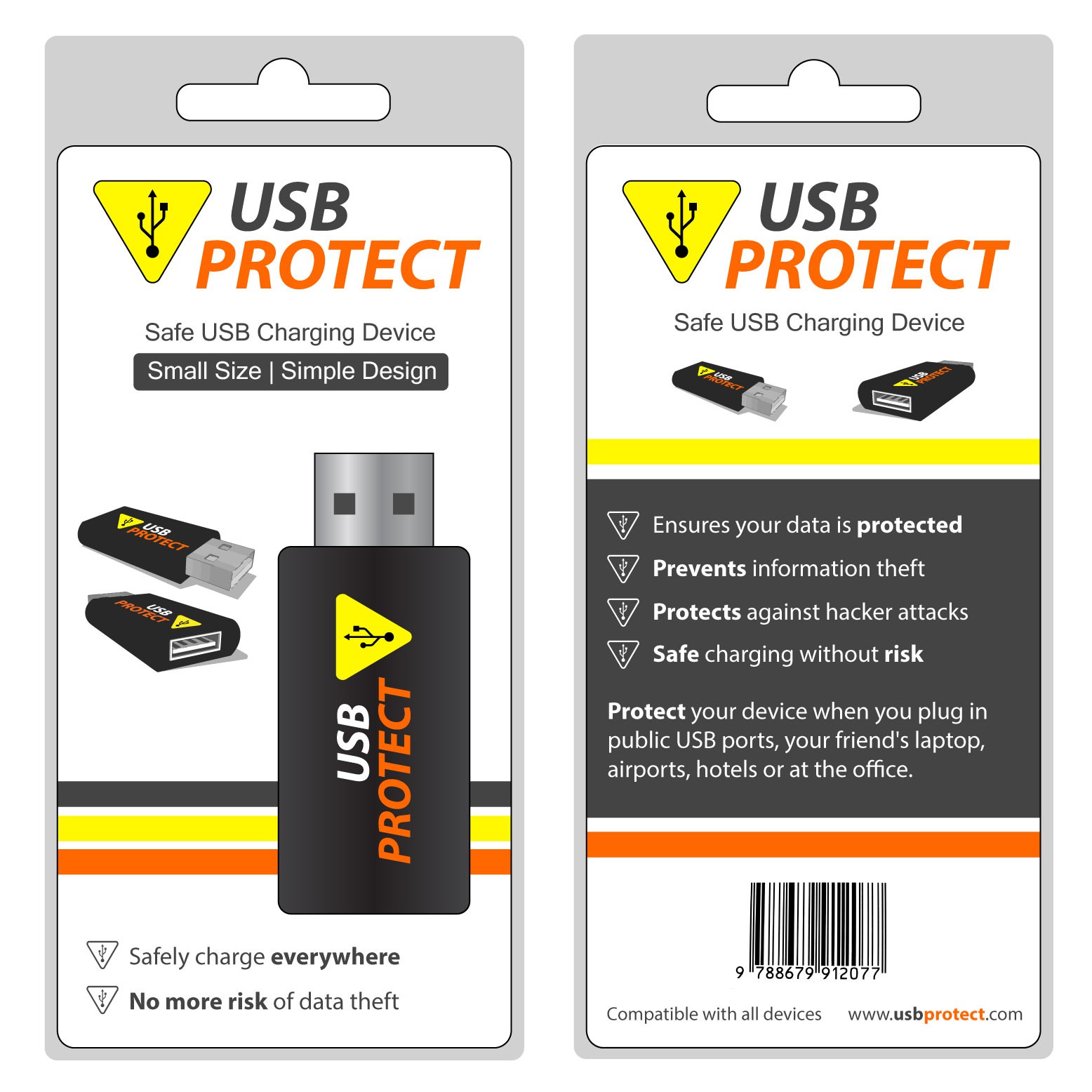 Create packaging for a revolutionary safe USB charging device