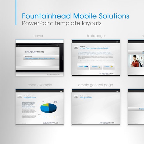 PowerPoint Template for Fountainhead Mobile Solutions