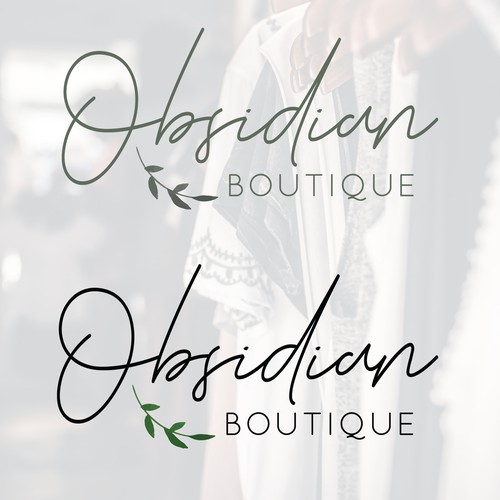 Feminine logo for a boho boutique