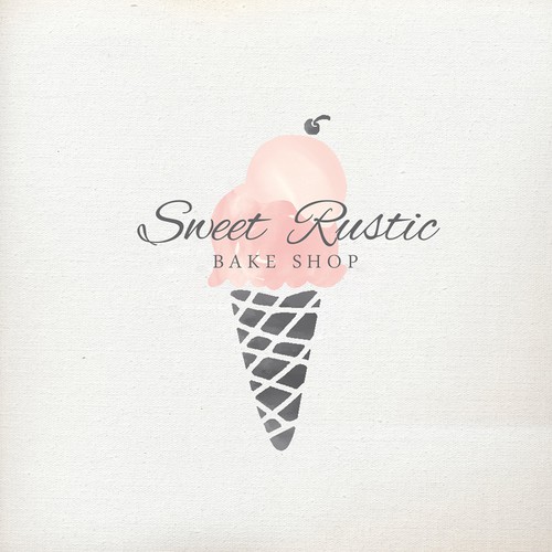 Chic logo for ice cream / bake shop