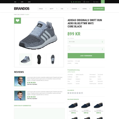 product page