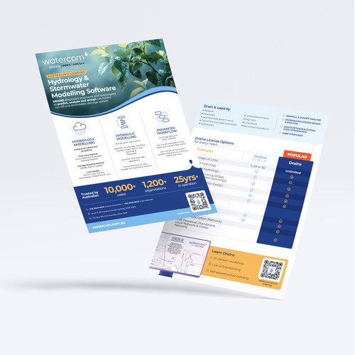Flyer design for Watercom