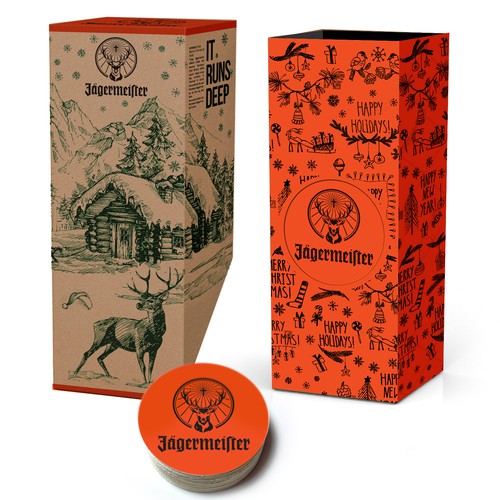 Jagermeister Christmas package design