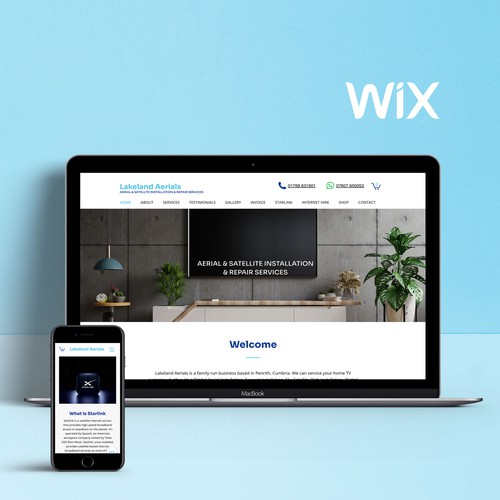 Wix website redesign