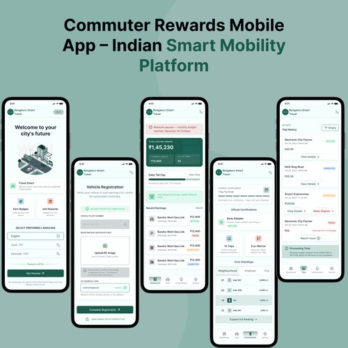 Commuter Rewards Mobile App Indian smart mobility platfrom.
