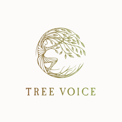 Hand drawn logo design for a person connected to the tree :)