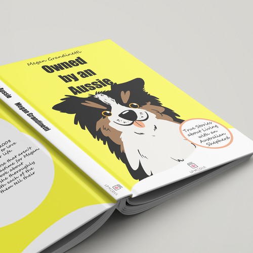 "Book Cover designed to catch the eye of Dog Lovers"