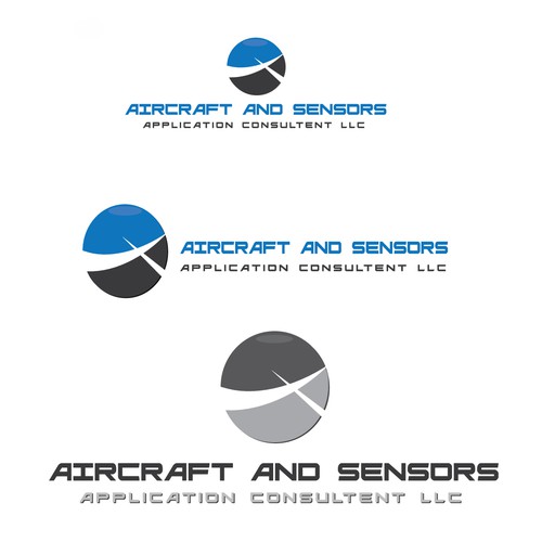 Create a classic and smart logo design for Aircraft and SensorApplication Consultants LLC.