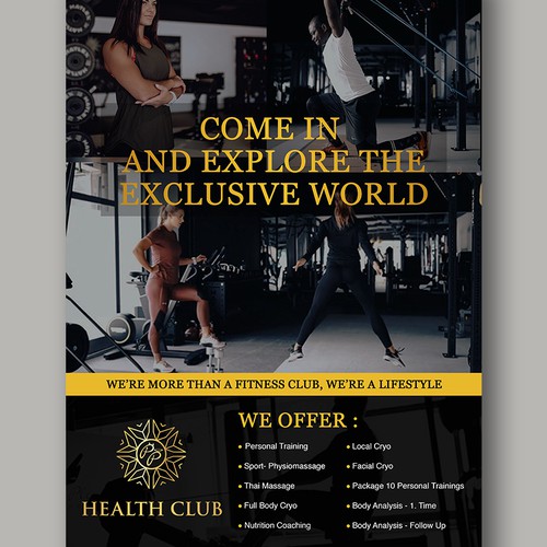 Elegant Street Billboard design for Club/GYM/Fitness Center