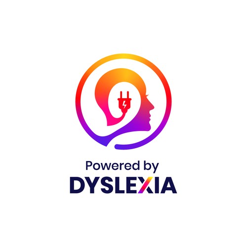 A unique logo design for Powered by Dyslexia