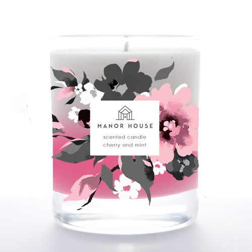 candle label design