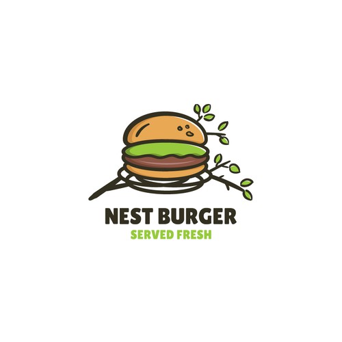 Bold logo for nest burger