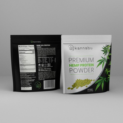 Stand up pouch label design