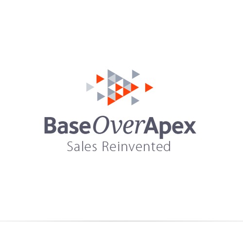 Create an iconic design for a New Innovative Professional Sales Training Company, Base Over Apex!