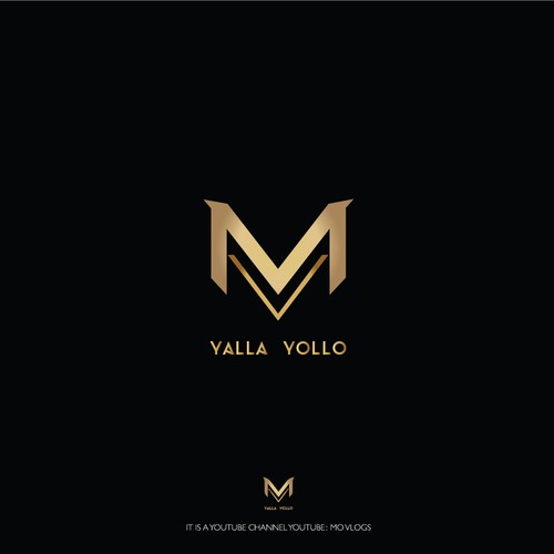 Bold logo concept design for Mo Vlogs