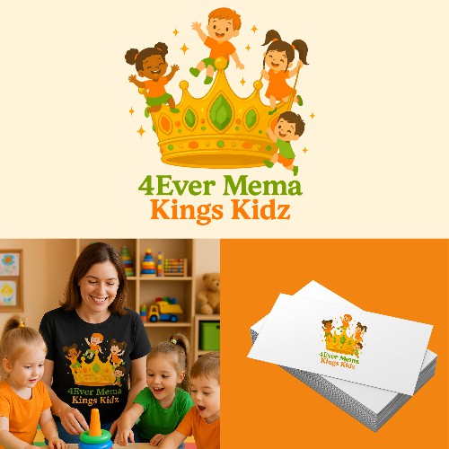 4Ever Mema Kings Kidz logo design 