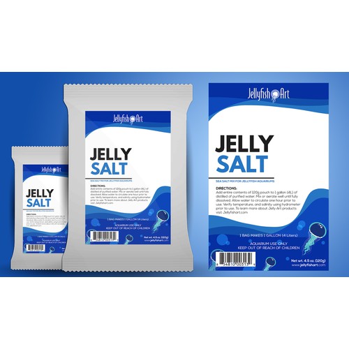 Jellyfish Art - Jellysalt label packaging 