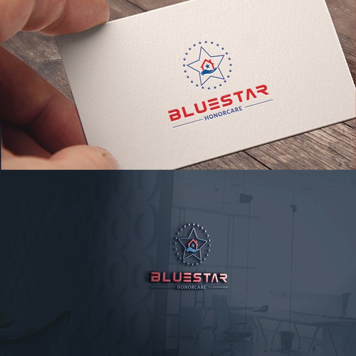 BlueStar HonorCare Logo Design