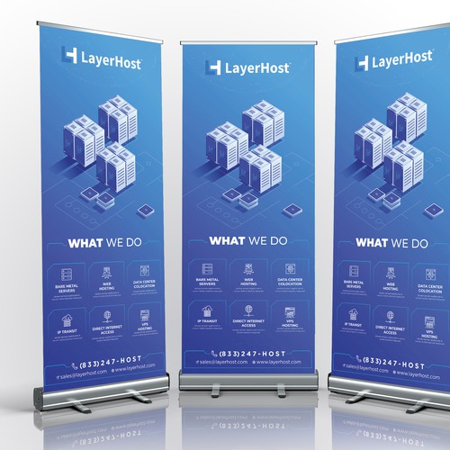 Roll Up Banner Design LayerHost