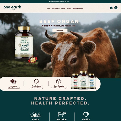 Website Design For Organ Pills