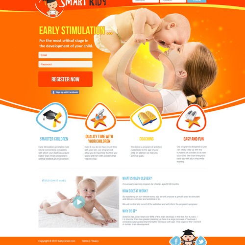 New website design wanted for Baby Clever 