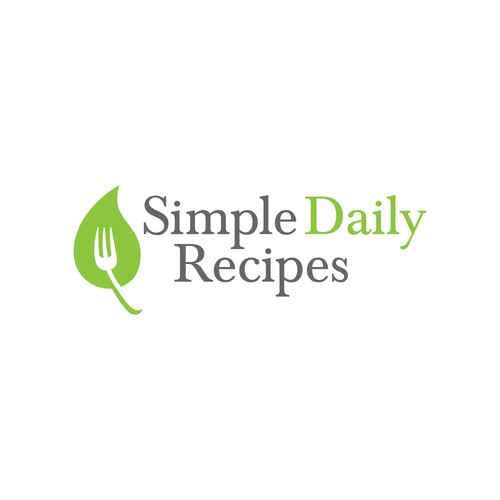 Simple Daily Recipes needs a healthy plant-strong logo