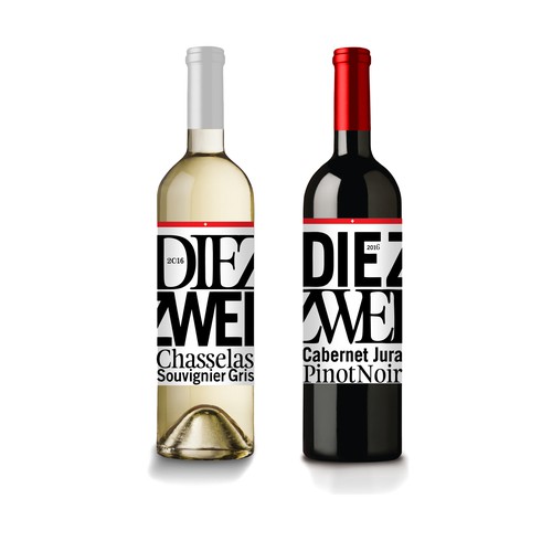 Die Zwei wine label