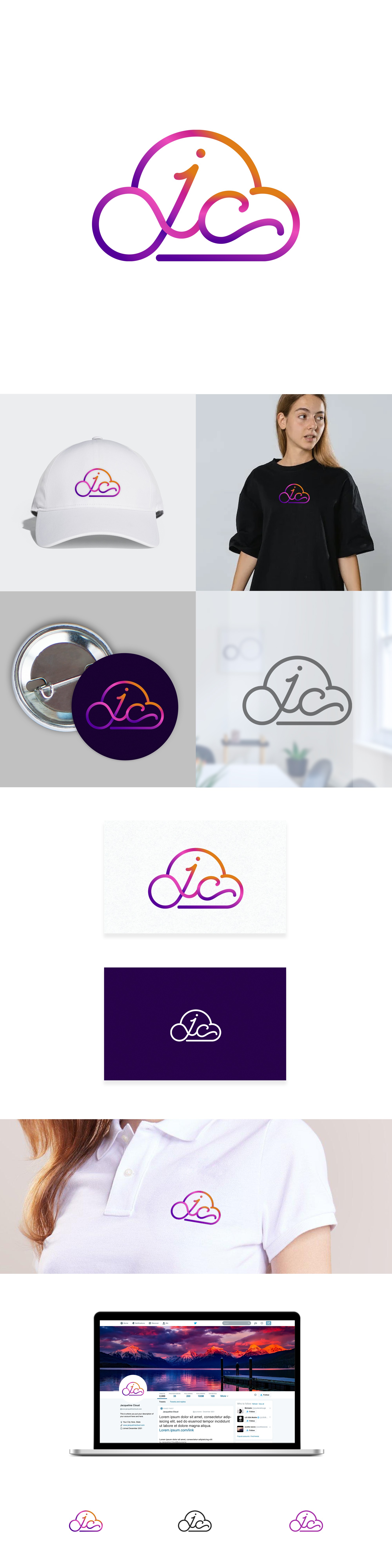 Design a “cloudy” logo for a personal brand