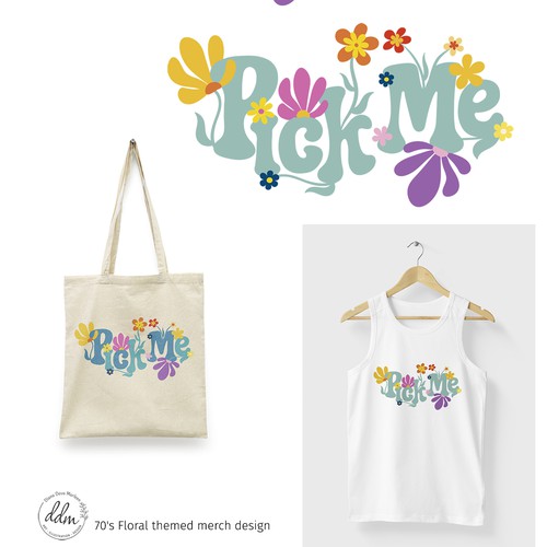 Floral themed Merchandising Design