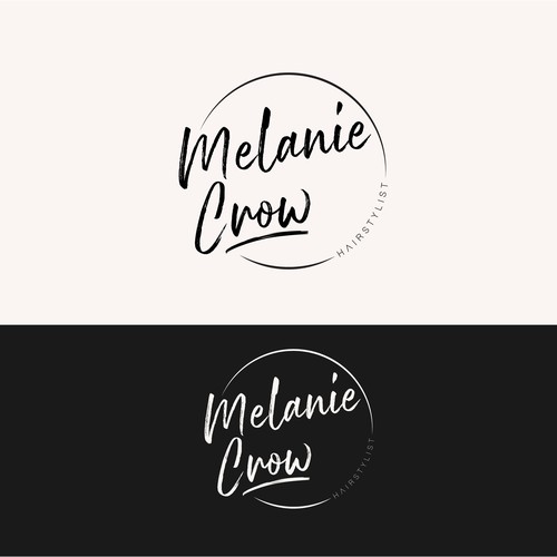 Logo for melanie crow hairstylist