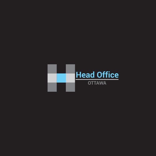 Modern logo concept for office building.